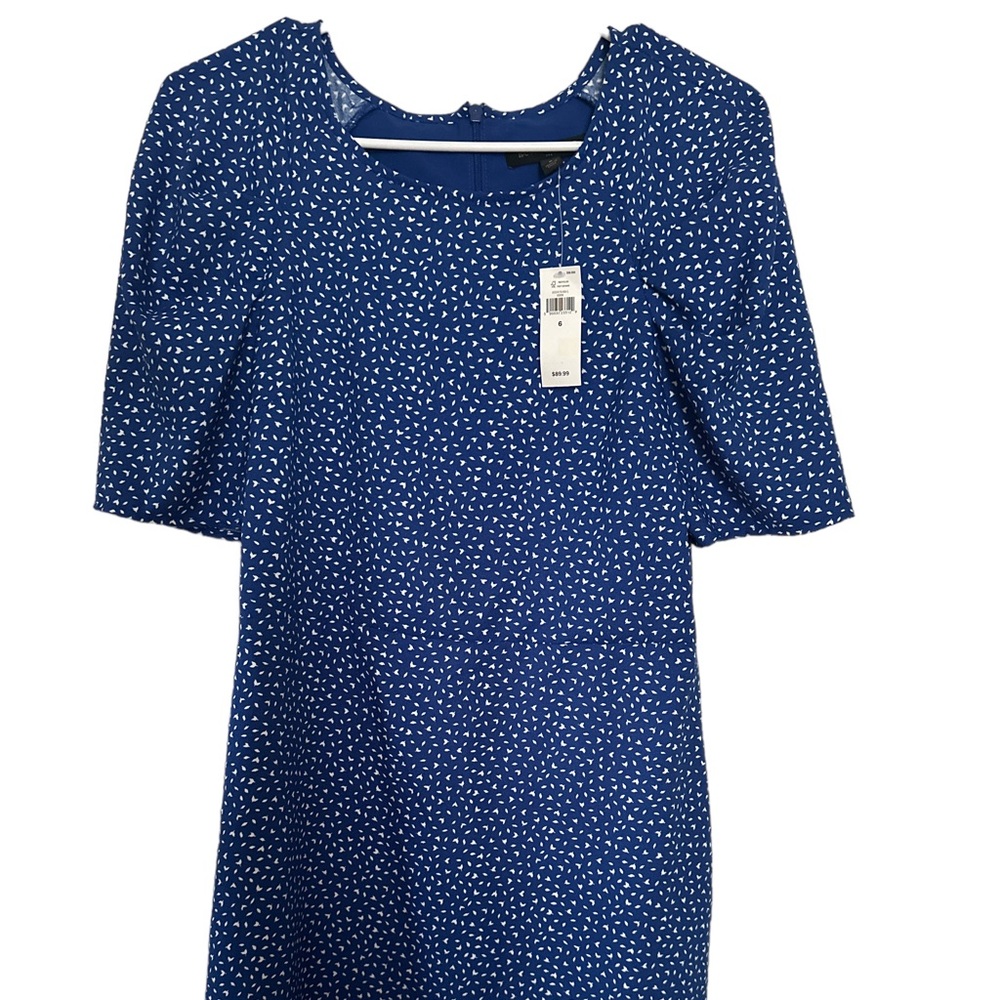 New Banana Republic blue 100% polyester dress
